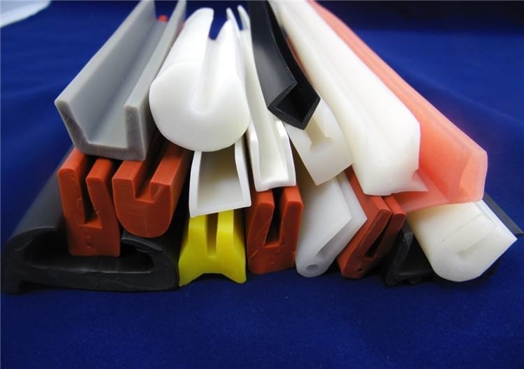 Silicone Rubber Seal Extrusion Profiles, food grade, for door, windows