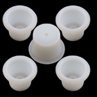 High Performance Silicone Rubber Tapered Plugs With Hole , 50~300% Elongation