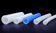 High Purity Fiber Braided Silicone Tubing No Smell Translucent Natural Color