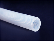High Purity Braided Silicone Tubing LFGB Approved For Pressurized Fluid Transfer