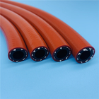 Food Grade Flexible Reinforced Braided Silicone Tubing Red Color