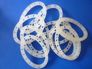 White Silicone Rubber Ring Gasket , Silicone Gasket Ring With Personalized Size