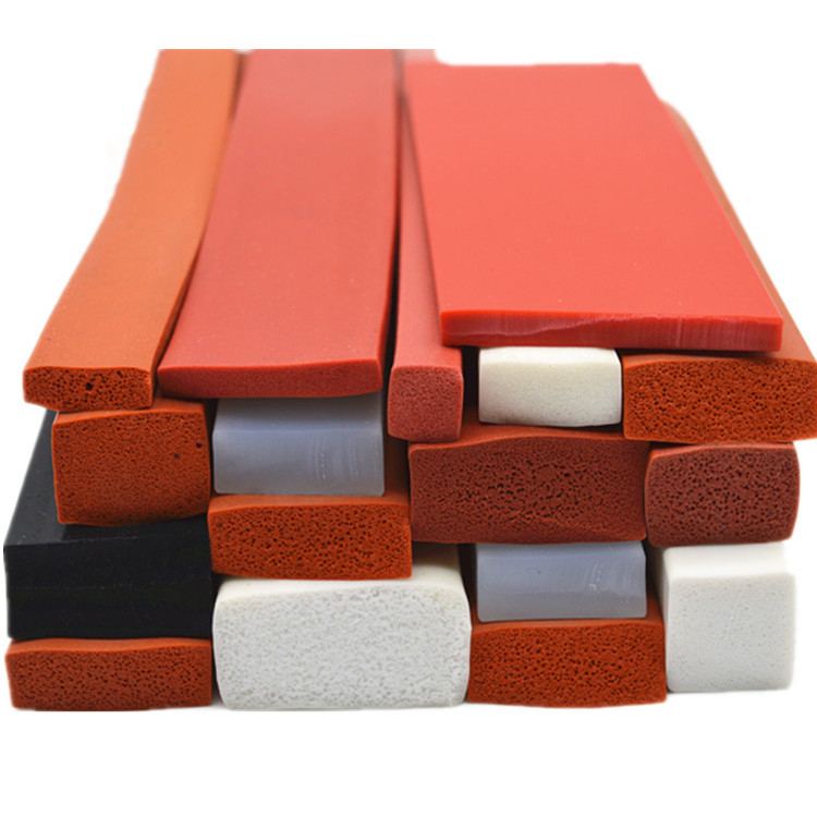 Colorful Insulation Pure Silicone Foam Strip 40 Shore A