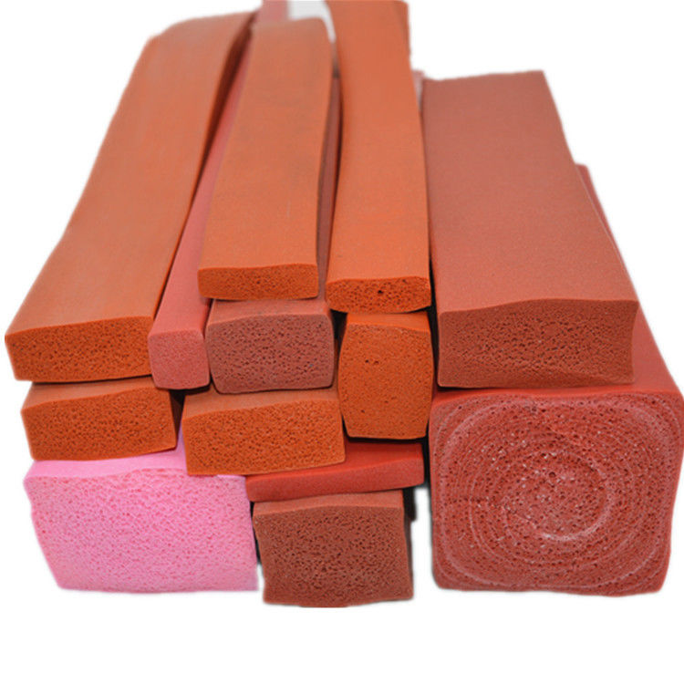 Colorful Insulation Pure Silicone Foam Strip 40 Shore A