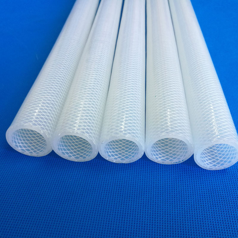 Medical Machine Food Contact Silicone Braided Hose ID 2mm