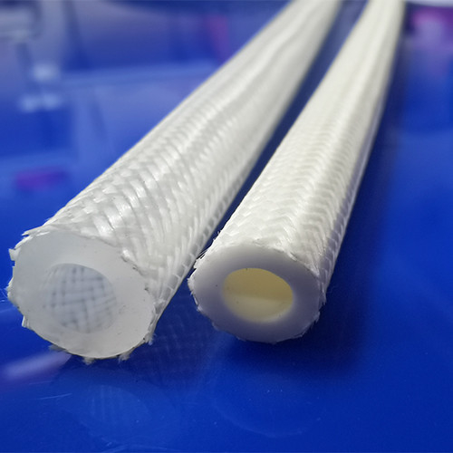 Polyester high pressure resistant fireproof buffering food grade outer braided silicone hoses