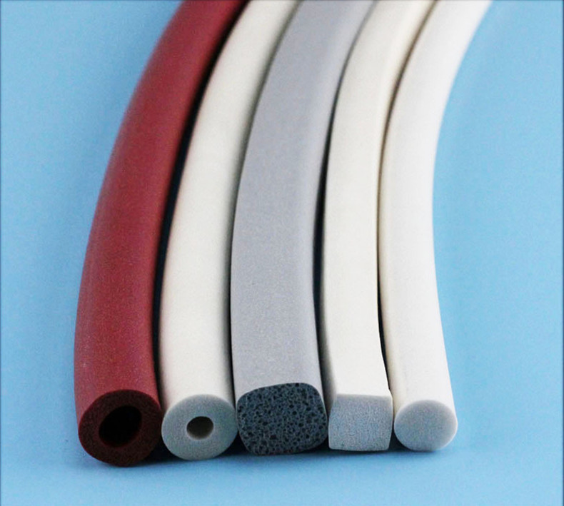 FDA Approved Silicone Foam Strip , High Temperature Silicone Sponge Tape