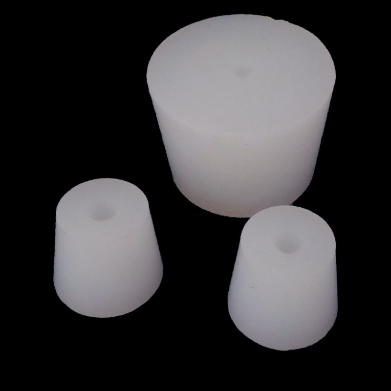 High Performance Silicone Rubber Tapered Plugs With Hole , 50300