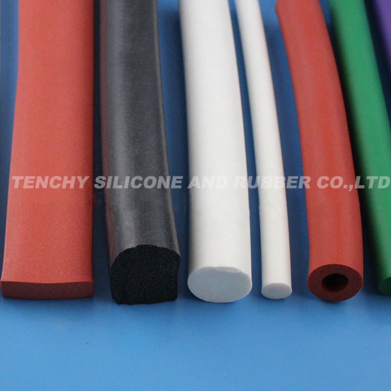 Colorful Insulation Pure Silicone Foam Strip 40 Shore A