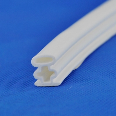 Platinum Cured Silicone Seal Strip , Rubber Seal Extrusion Profiles Low Smoke