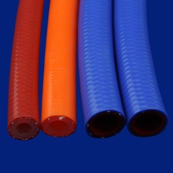 Food Machine High Temperature Braided Silicone Tubing For ID Range 2-100mm