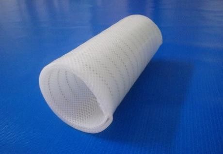 Low Volatile Grade Braided Silicone Tubing , Wire Reinforced Flexible Hose
