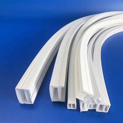 LED Lights Transparent Silicone Rubber Profiles Extrusion Heat Resistant