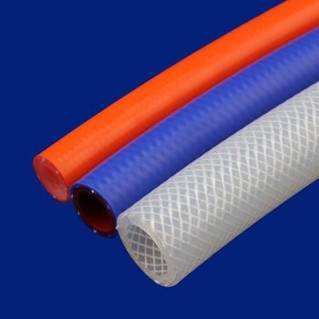 Food grade Silicone Braided Hose Pipe , High Temperature Braided Hose ID Range 2-100mm