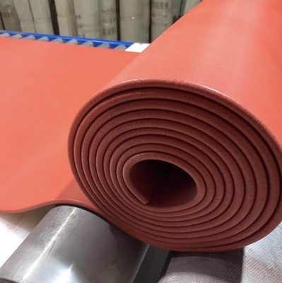 Red 1 Meter Wide High Temperature Silicone Foam Sheet With FDA Certified